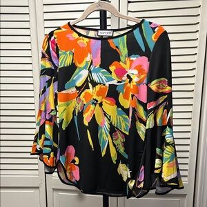 NWOT Sam & Jess Women's Colorful Floral Blouse